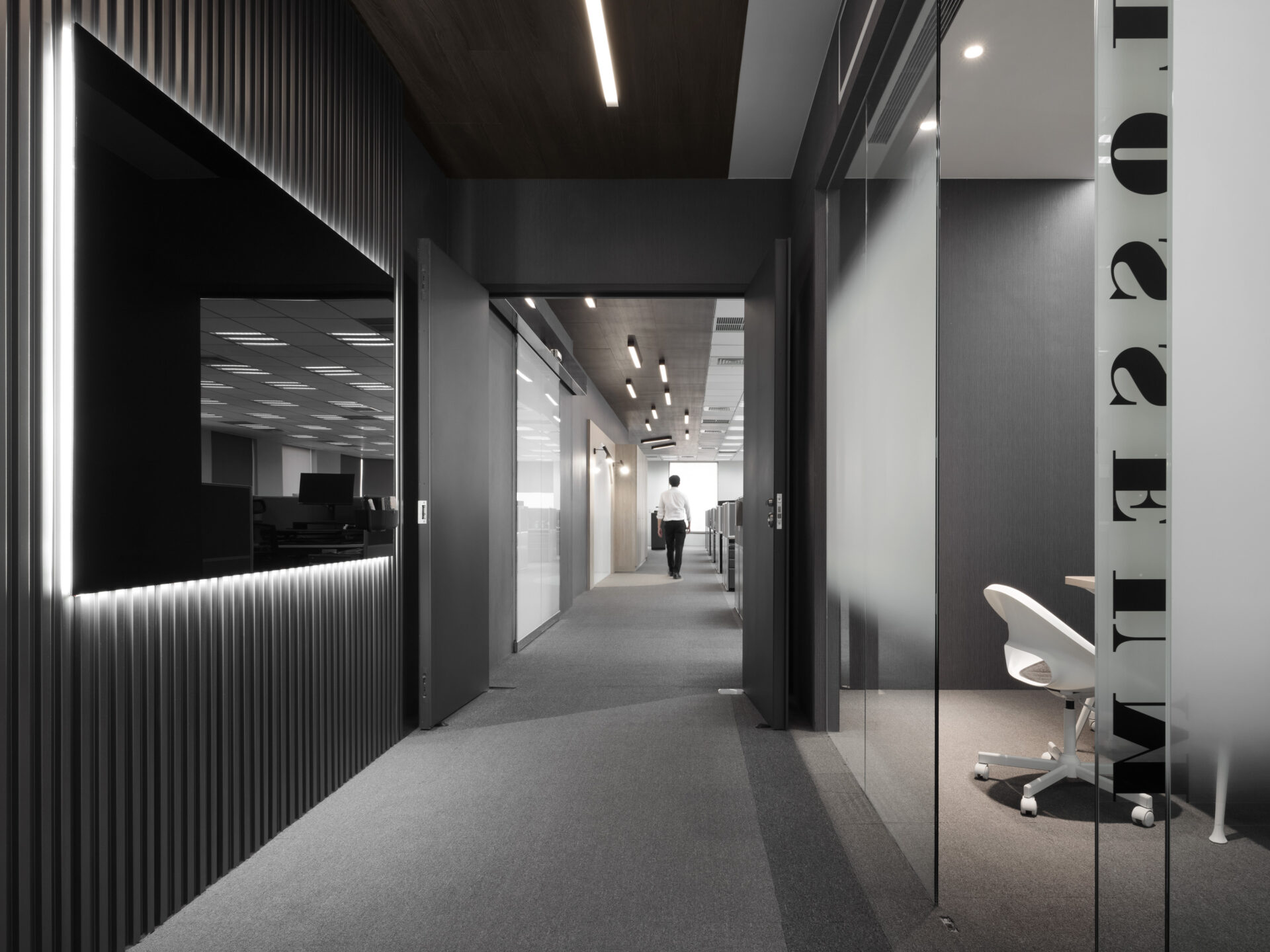 Luxury office interior design by Full House Group, featuring bespoke interiors for high-end businesses in London and Taiwan.