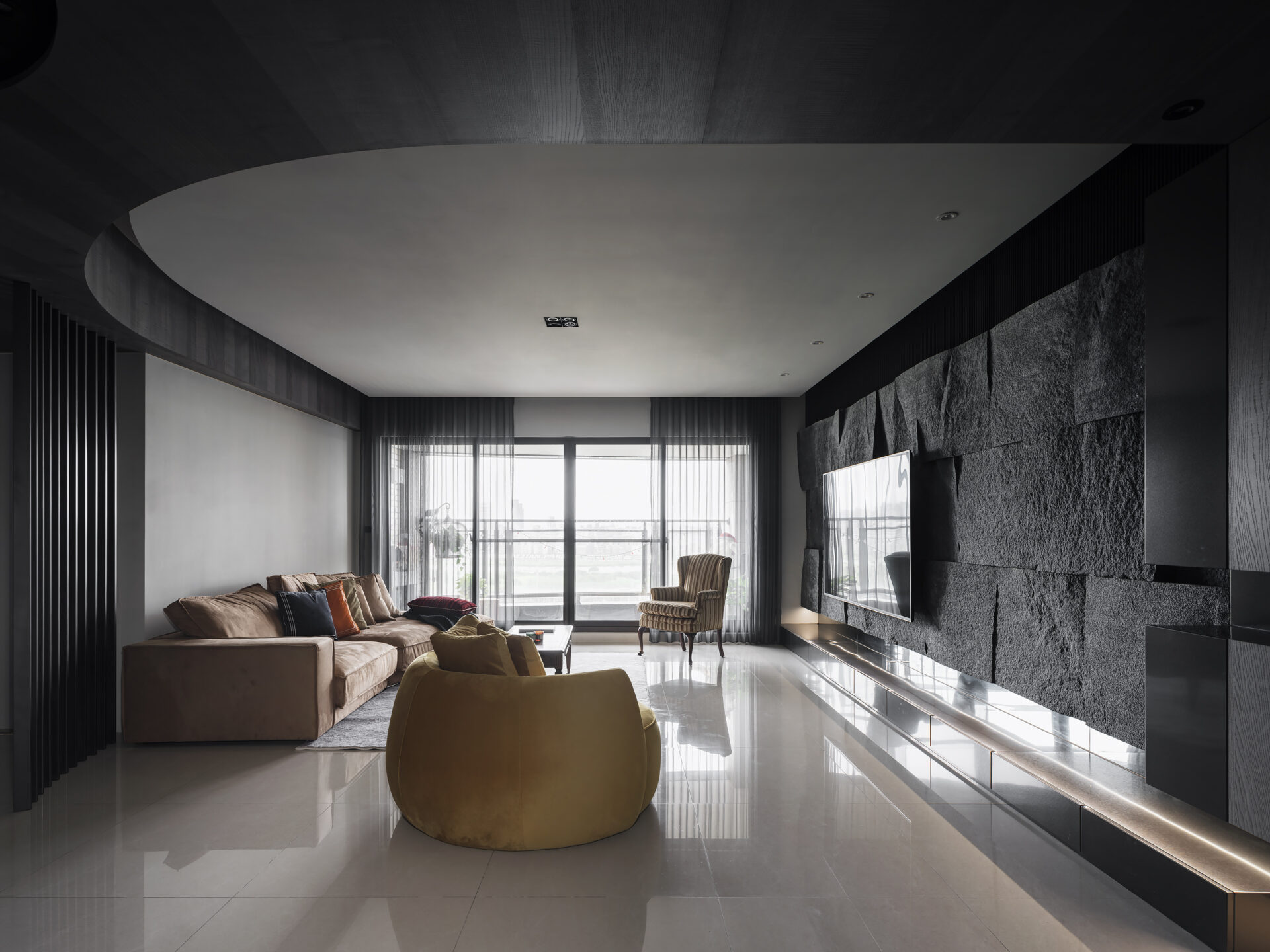 Luxury interior design by Full House Group, showcasing bespoke interiors for high-end real estate in London and Taiwan.