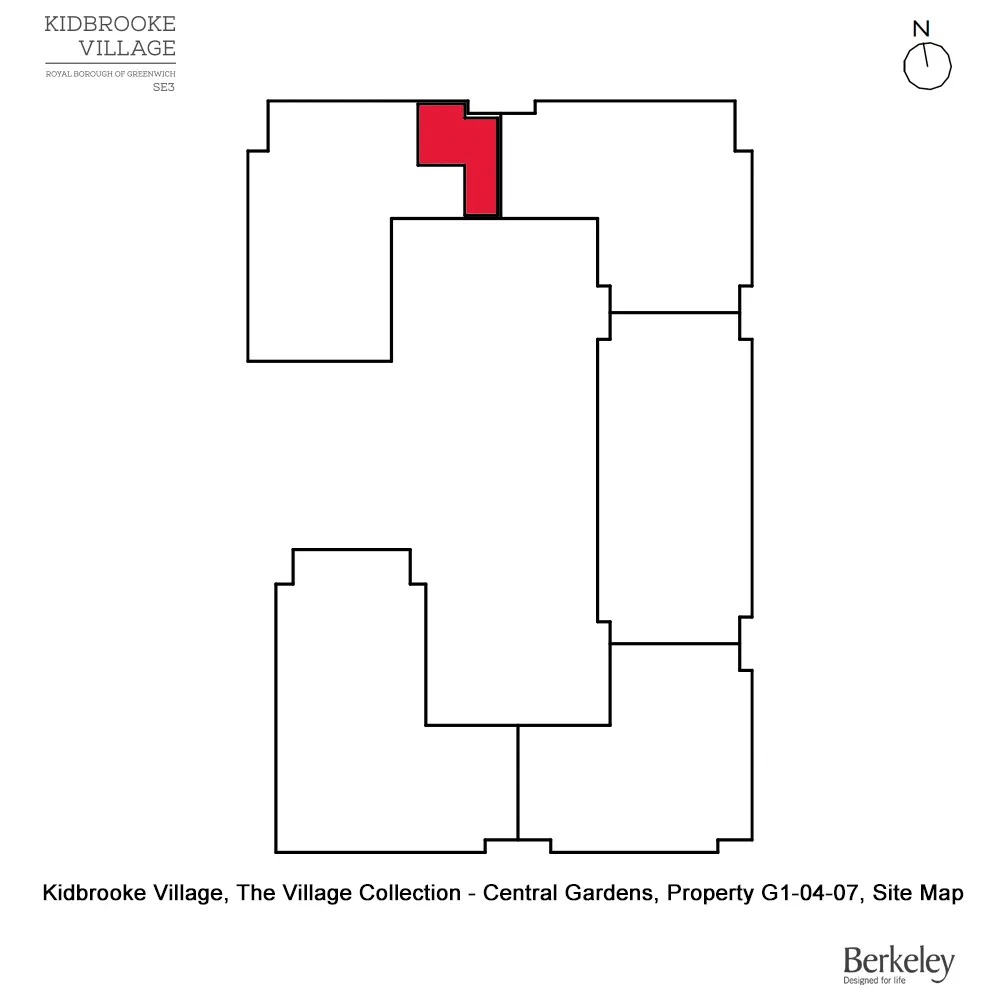 Property G1-04-07, Central Gardens, Kidbrooke Village 3 bedroom apartment for sale Greenwich, SE3 9YY